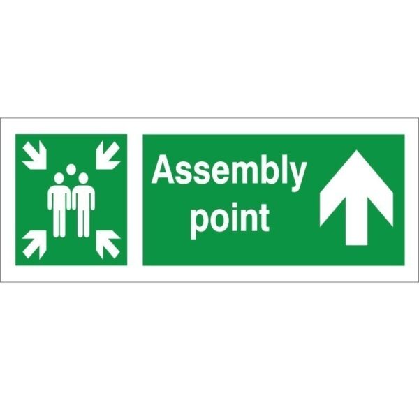 Assembly Point Arrow Up Sign | HallMark Compliance LTD